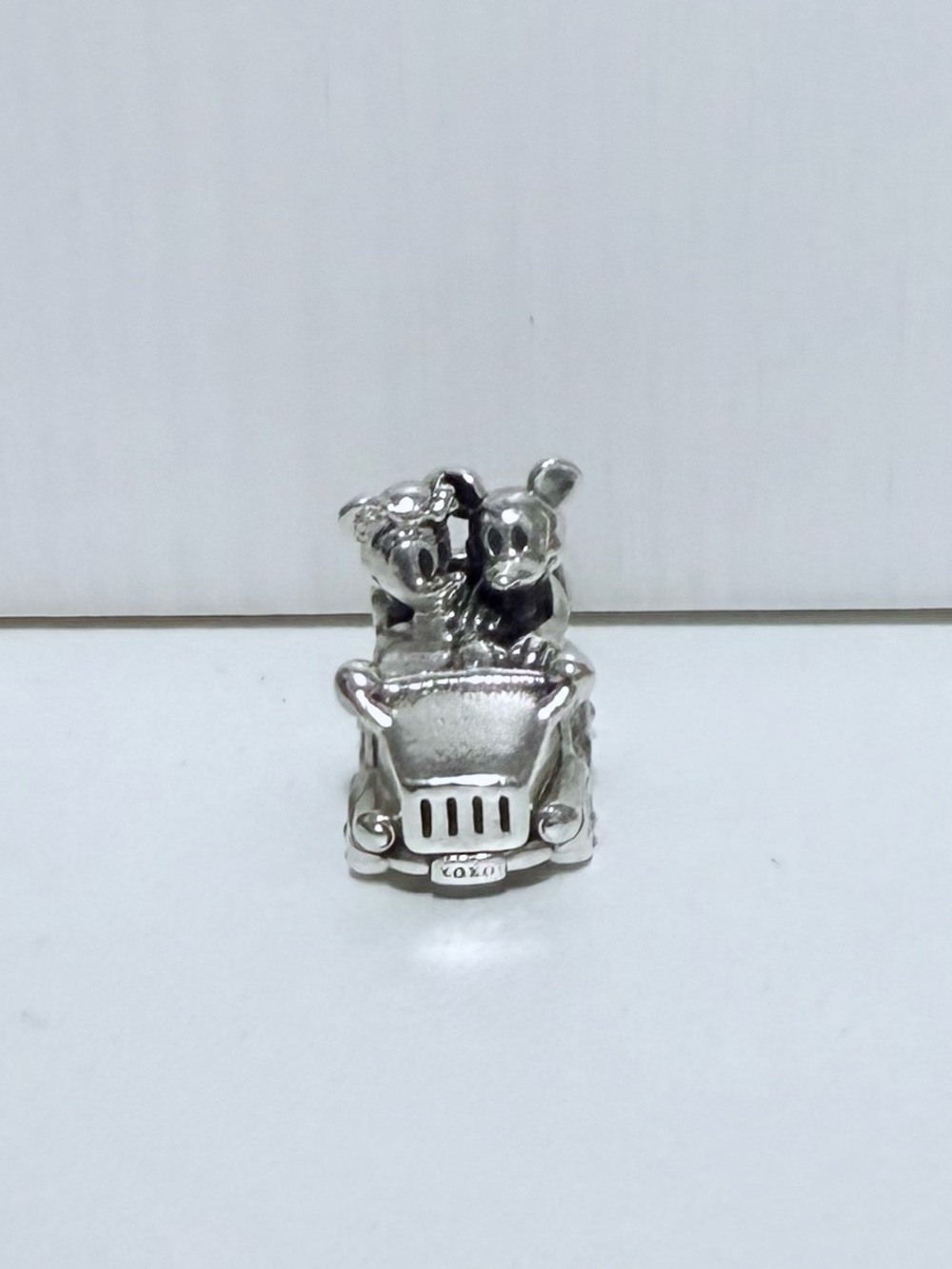 Pandora Sterling Silver Mickey & Minnie in a car